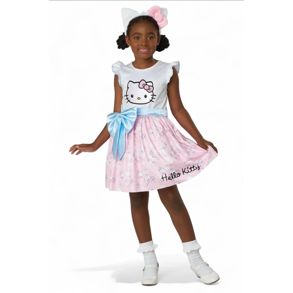 California Costumes Hello Kitty Pastel Ponies Dress Girls XS 4-6 3025-102 New